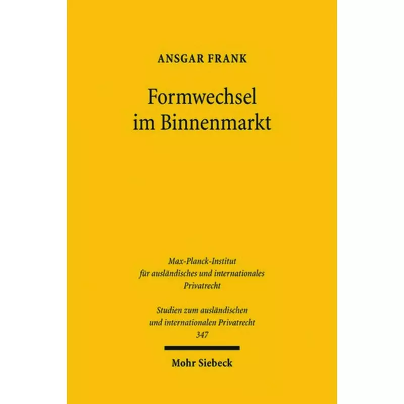 Formwechsel im Binnenmarkt