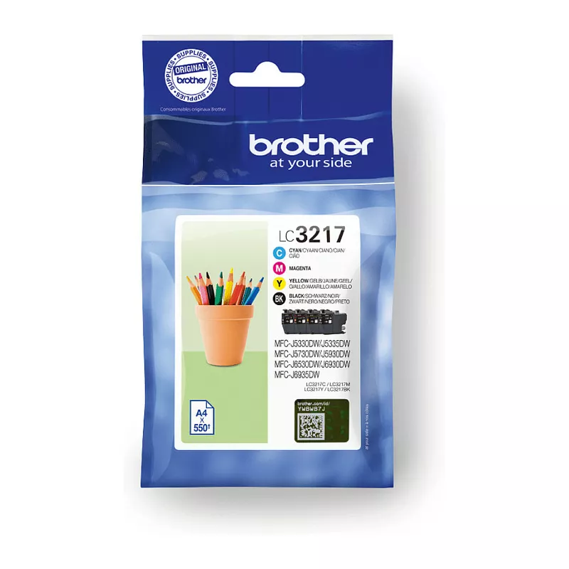 Brother LC3217 Value Pack - 4er-Pack - Schwarz, Gelb, Cyan, Magenta