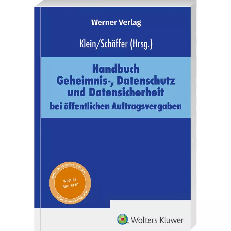 Handbuch Geheimnis-, Datenschutz und Datensicherheit bei öffentlichen Auftragsvergaben