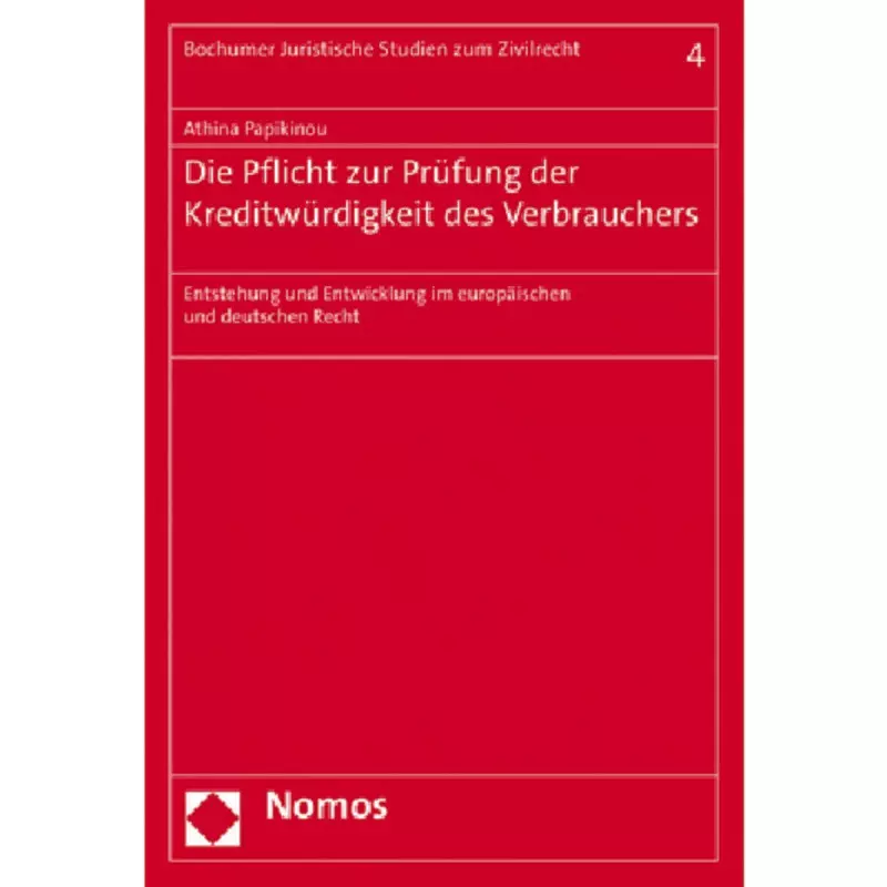 Die Pflicht zur Prüfung der Kreditwürdigkeit des Verbrauchers