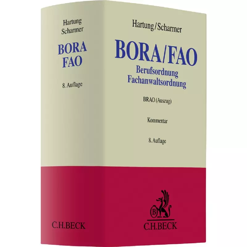 Berufs- und Fachanwaltsordnung BORA/FAO