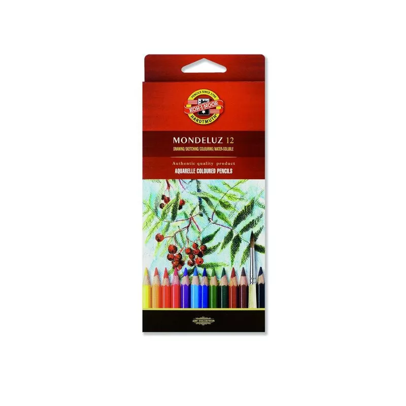 Aquarell- Künstlerfarbstifte 12er Pack im Pappetui KOH-I-NOOR 3716