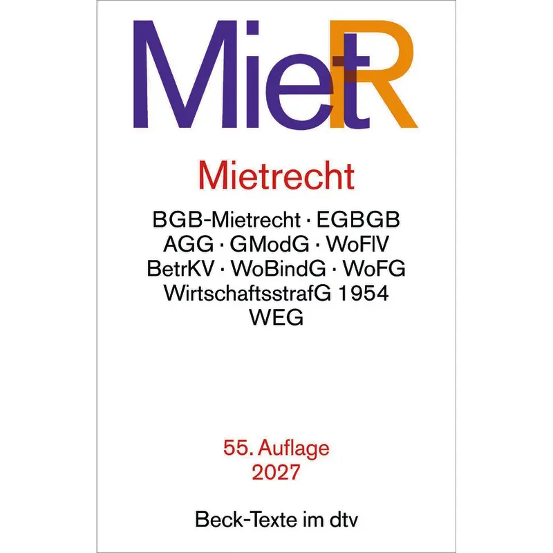 Mietrecht - MietR (dtv 53371)