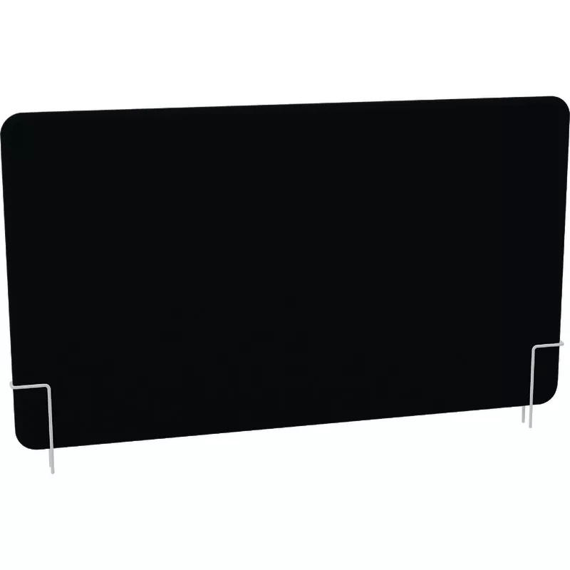 .MDD Schreibtischpaneel Sonic, Befestigung weiß halbmatt, Stoff schwarz, BxTxH 139x4x80 cm, passend zum OGI_Drive Schreibtisch
