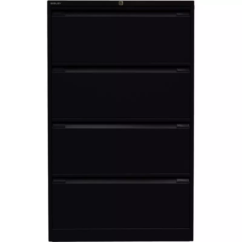 BISLEY Hängeregistraturschrank, zweibahnig, 4 Schubladen