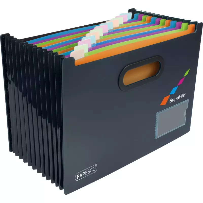 RAPESCO® SupaFile Fächer- und Dokumentenmappe DIN A4