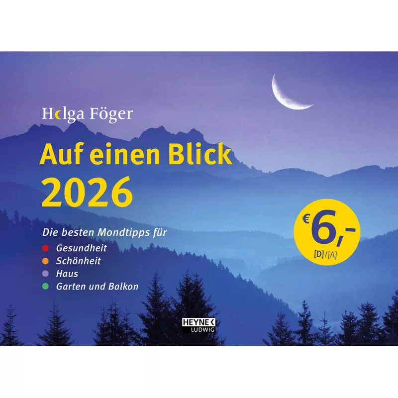 Bildkalender Auf einen Blick Föger, 29,5 x 22 cm HEYNE 23956
