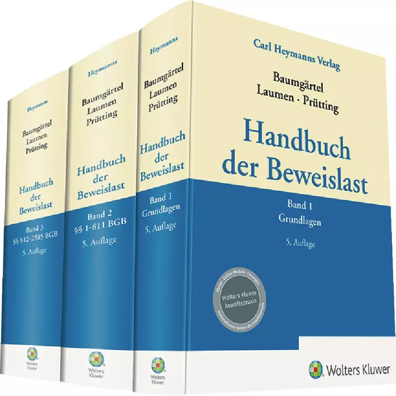 Handbuch der Beweislast - Gesamtwerk