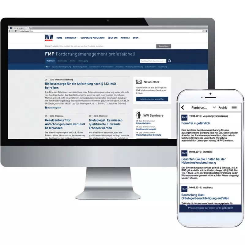 IWW FMP - Forderungsmanagement professionell digital