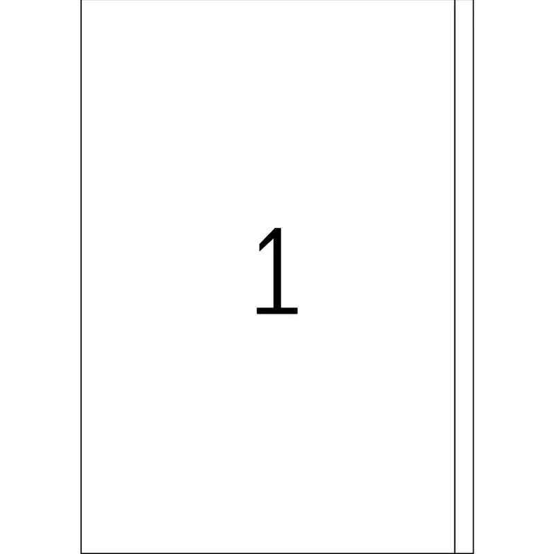 SoldanPlus Kopier- und Druckeretiketten LABEL, 200 x 297 mm, Rand rechts, 100 Stück