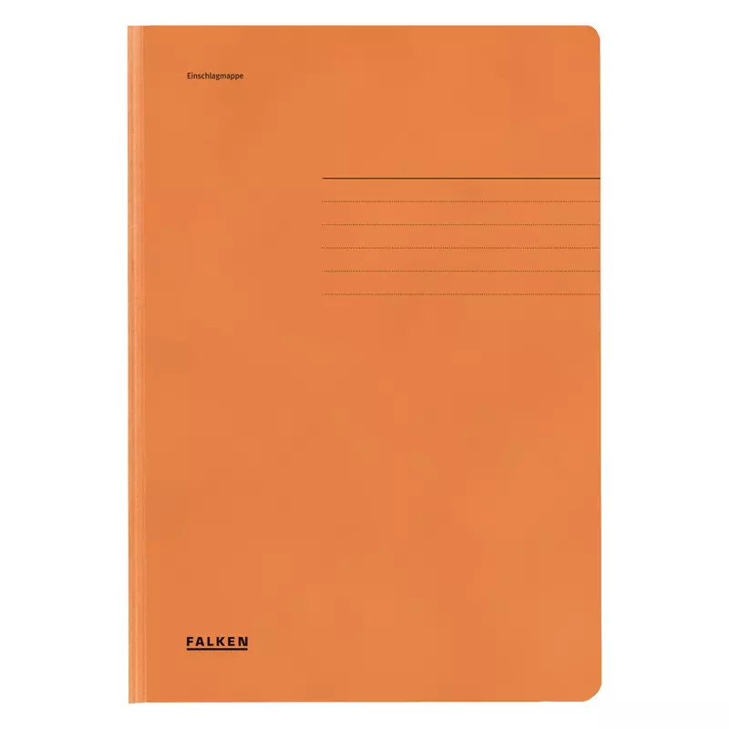 Falken Jurismappe A4 3 Klappen Karton orange