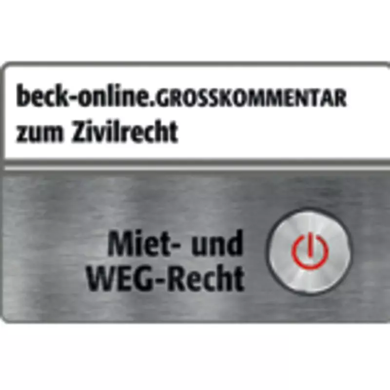 beck-online Kommentarmodul  Großkommentar zum Zivilrecht - Auszug Miet- und WEG-Recht