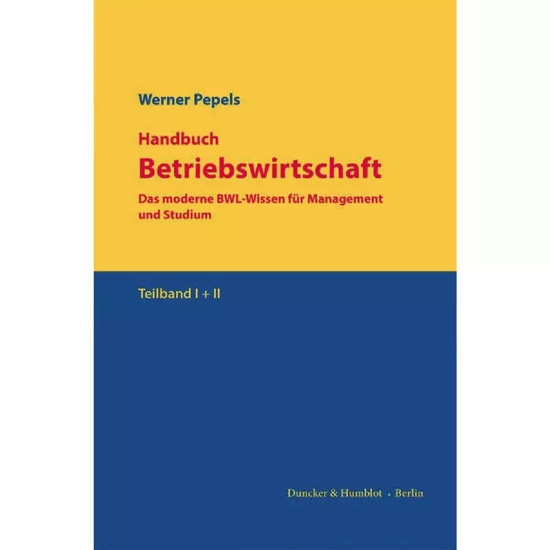 Handbuch Betriebswirtschaft