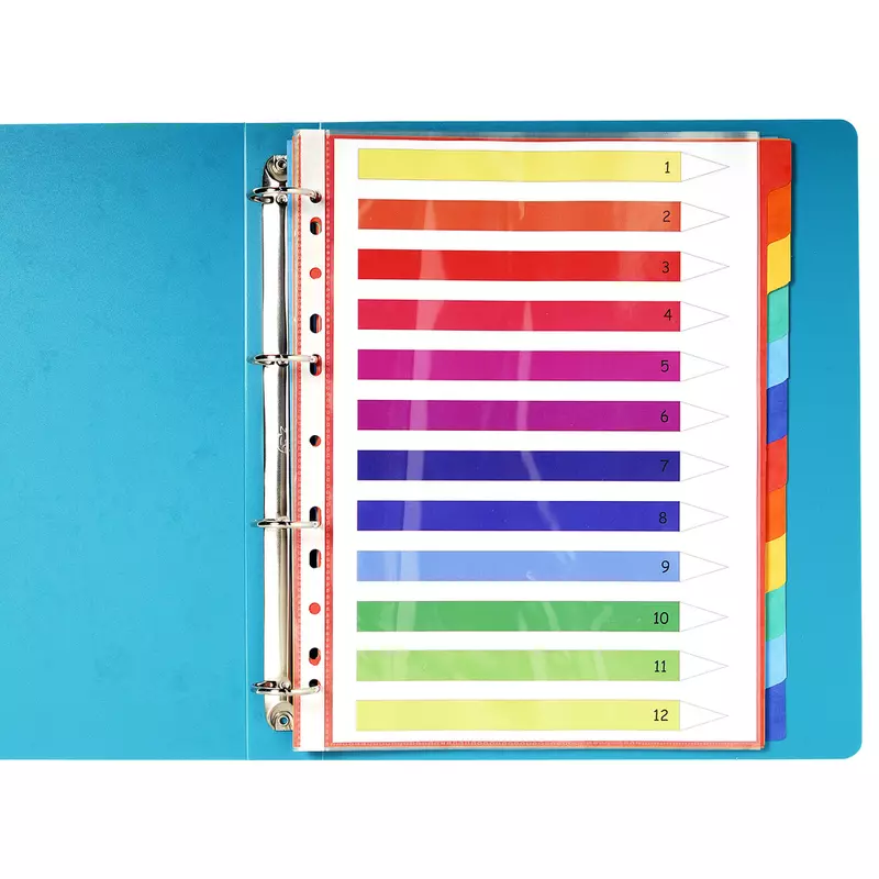 Register 320x240mm, Colorspan-Karton 225g, 12 Taben - Farben sortiert