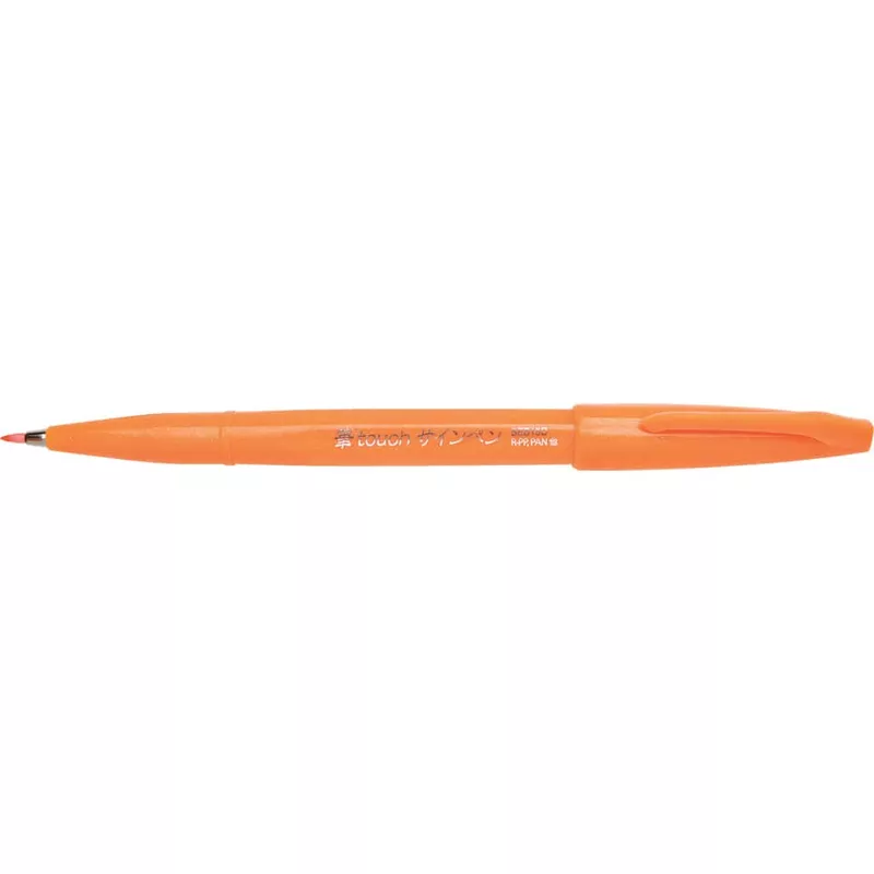Faserschreiber Brush Sign Pen SES15, variabel, orange PENTEL SES15C-F