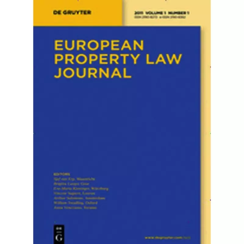 EPLJ - European Property Law Journal - Abonnement