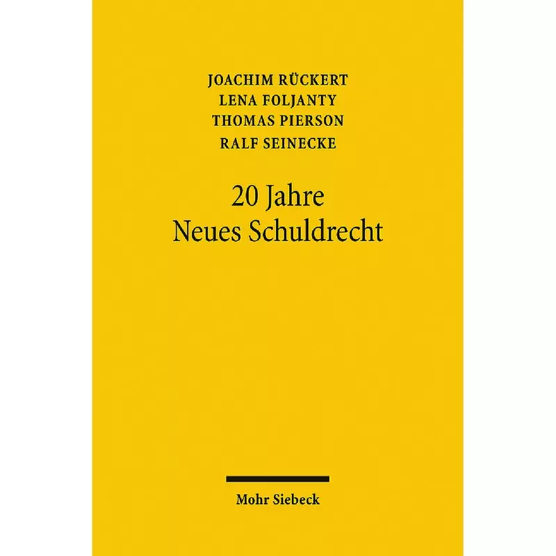 20 Jahre Neues Schuldrecht