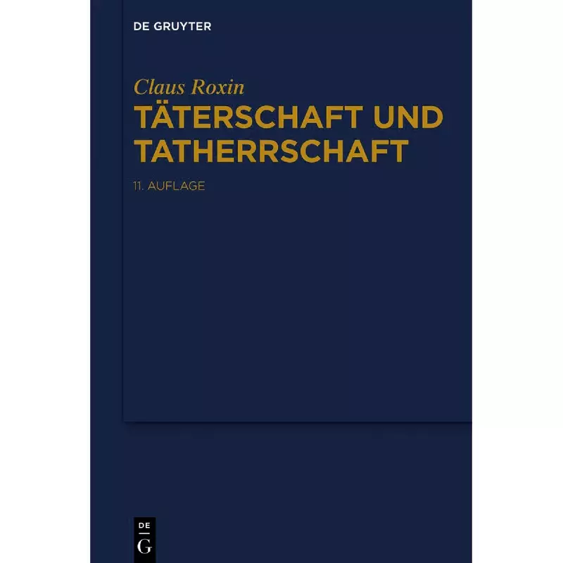 Täterschaft und Tatherrschaft