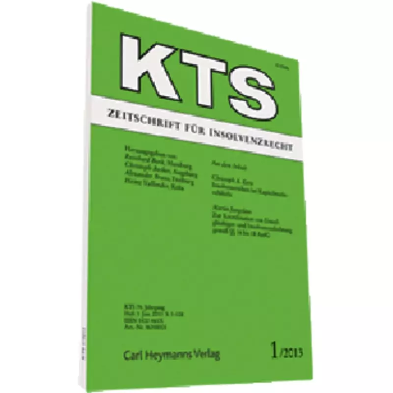 Wolters Kluwer KTS - Zeitschrift für Insolvenzrecht online