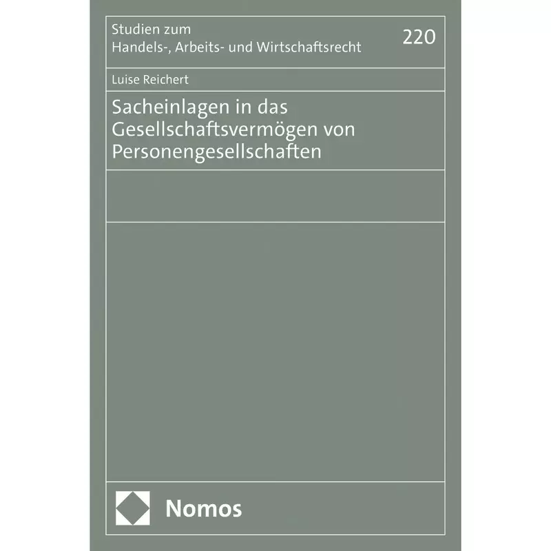 Sacheinlagen in das Gesellschaftsvermögen von Personengesellschaften