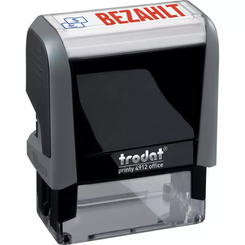 Trodat Selbstfärbender Textstempel Printy 4.0 4912, 5-zeilig, 47 x 18 mm