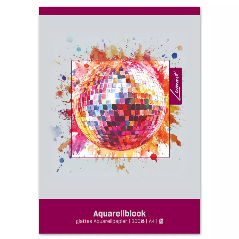 Aquarellblock A4 20 Blatt weiß   300g/m² Glatt Edition DÜRER 053721000