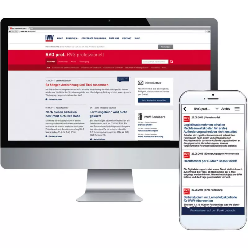 IWW RVG prof. RVG professionell digital