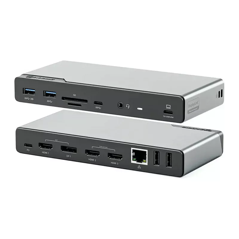 Alogic 14-in-1 USB-C PD DV4 Quad Display Docking Station Space Gr