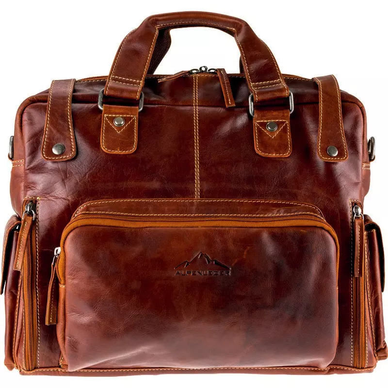 Alpenleder Messengerbag elbsee cognac