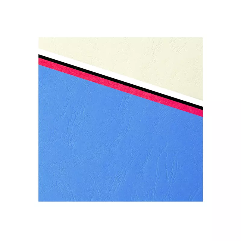 100er Packung Einbanddeckel, Evercover 270g/qm, Lederprägung, für DIN A4 Format - Dunkelblau