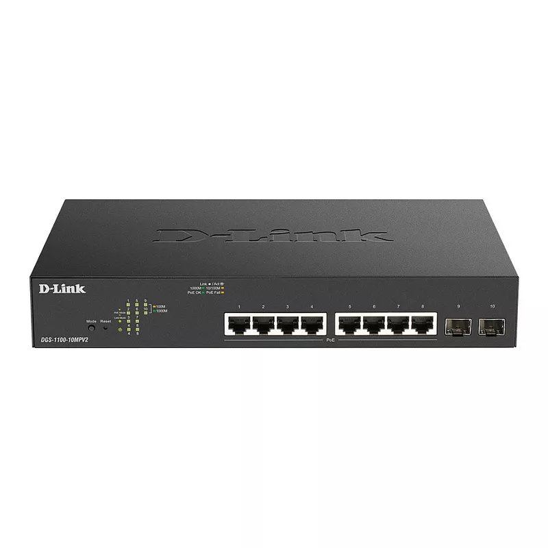 8+2P D-Link DGS-1100-10MPV2 M PoE
