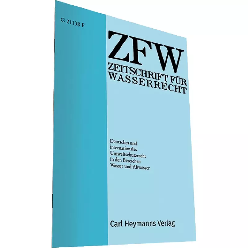 ZFW - Zeitschrift für Wasserrecht  - Abonnement