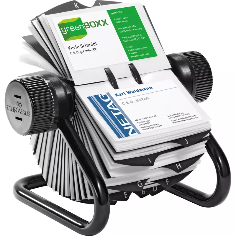 Durable Rollkartei VISIFIX 400Karten schwarz