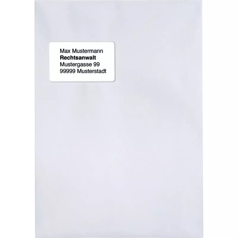 Envirelope Versandtasche DIN C4, haftklebend, weiß, mit Fenster, Pack: 250 Stück