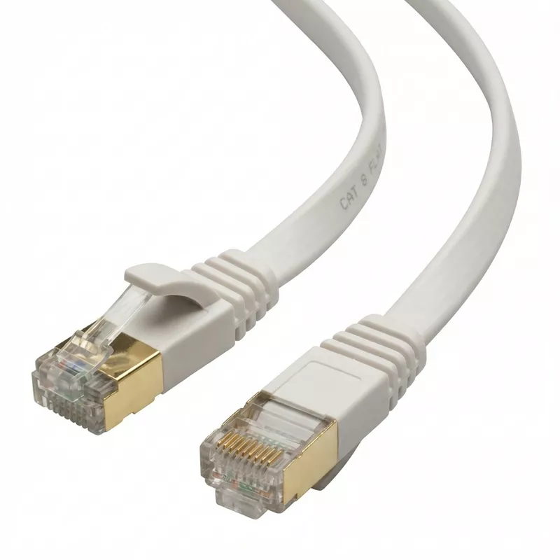 Captiva Kabel Patchkabel CAT 8 Kabel fr Netzwerk, LAN und Ethernet 1m wei