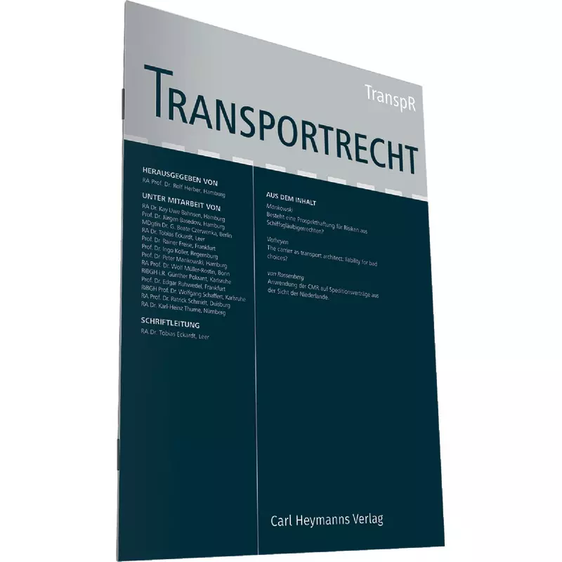 Wolters Kluwer TranspR - Transportrecht online
