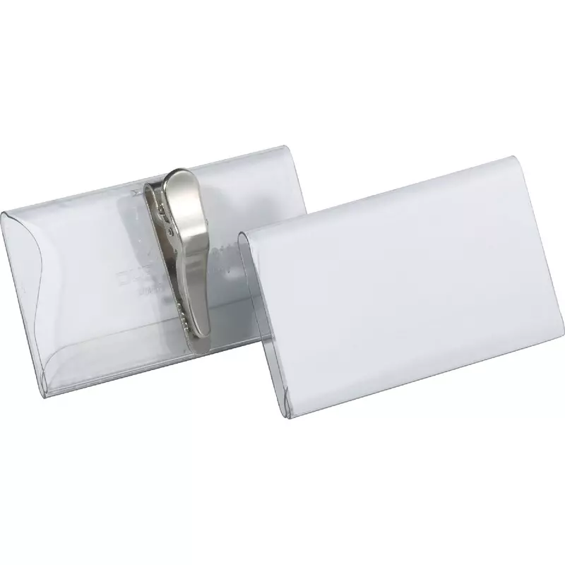 DURABLE Namensschilder mit Krokoklemme, Packung: 25 Stück