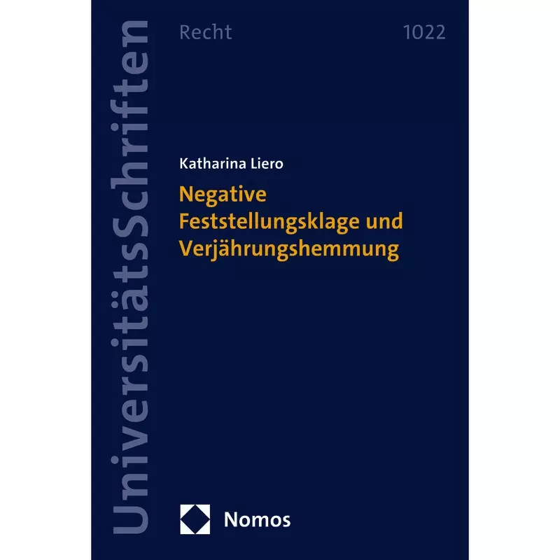 Negative Feststellungsklage und Verjährungshemmung