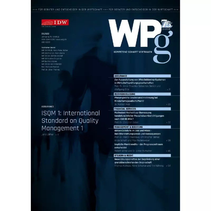 Die Wirtschaftsprüfung WPg- Abonnement