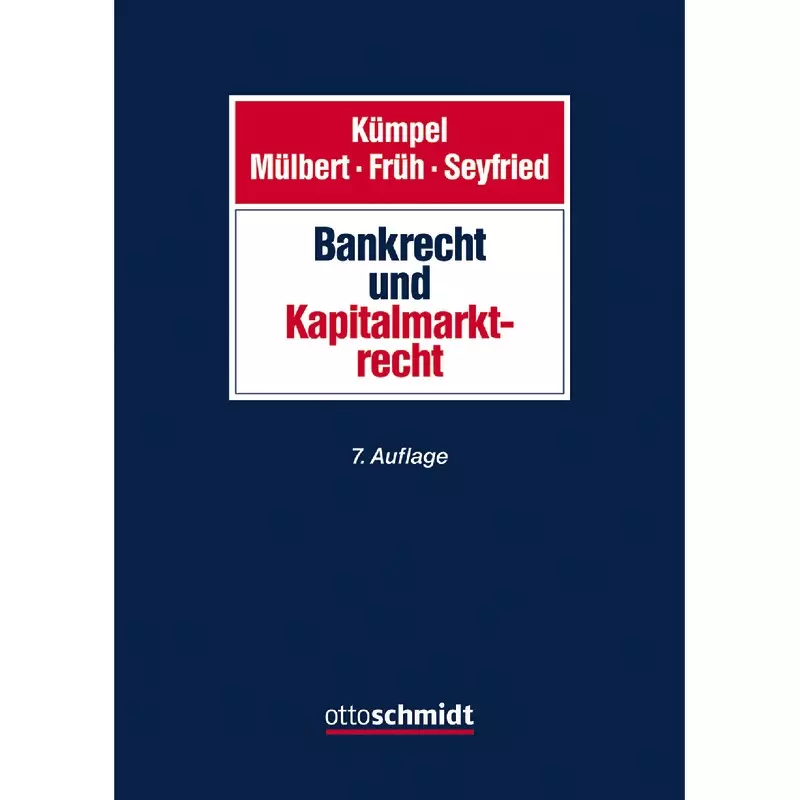 Bank- und Kapitalmarktrecht