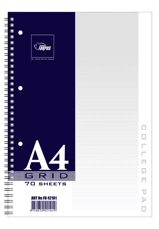 Collegeblock DIN A4, kariert