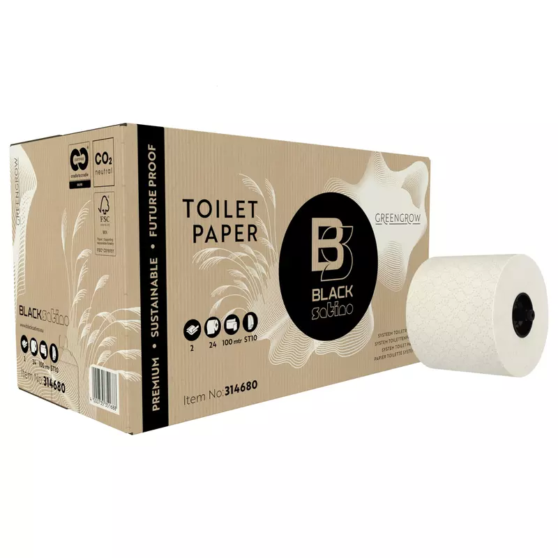 BlackSatino Toilettenpapier GreenGrow 2lg 100m 24St