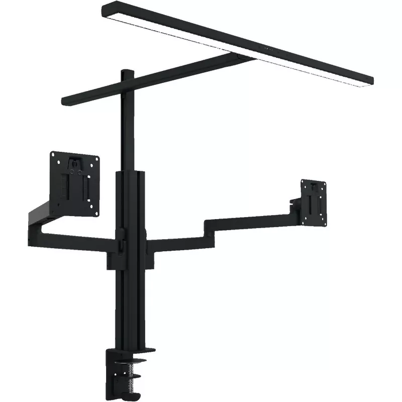 UNILUX LED-Schreibtischleuchte ELITE LUMINO SCREEN, mit Lichttherapie-Funktion & AXIO Doppelarm, schwarz
