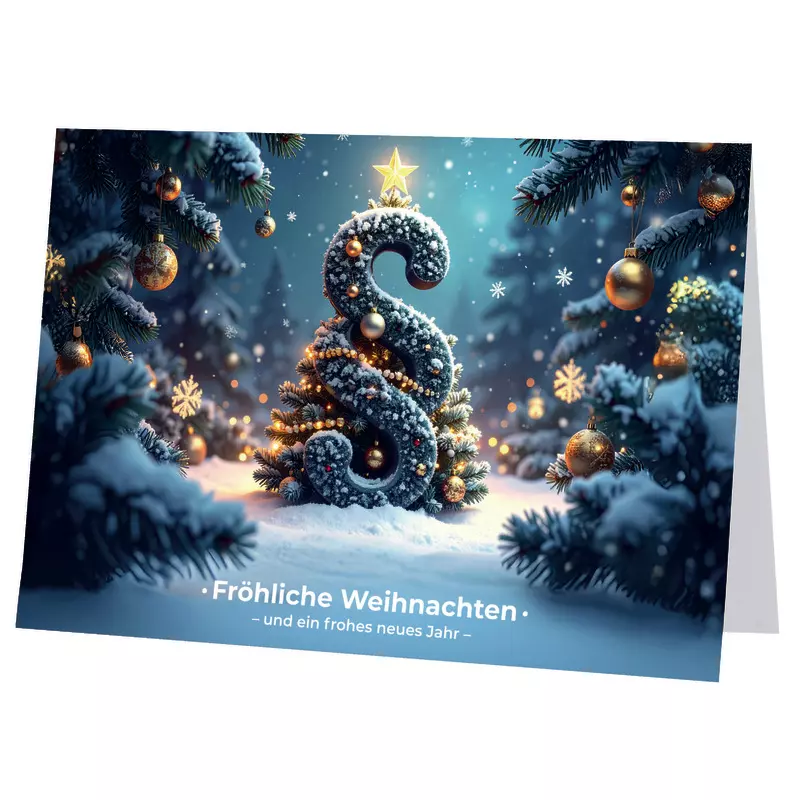 SoldanPlus Weihnachtskarte Stimmungsvolle Grüße , individuell bedruckt, inkl. Kuvert