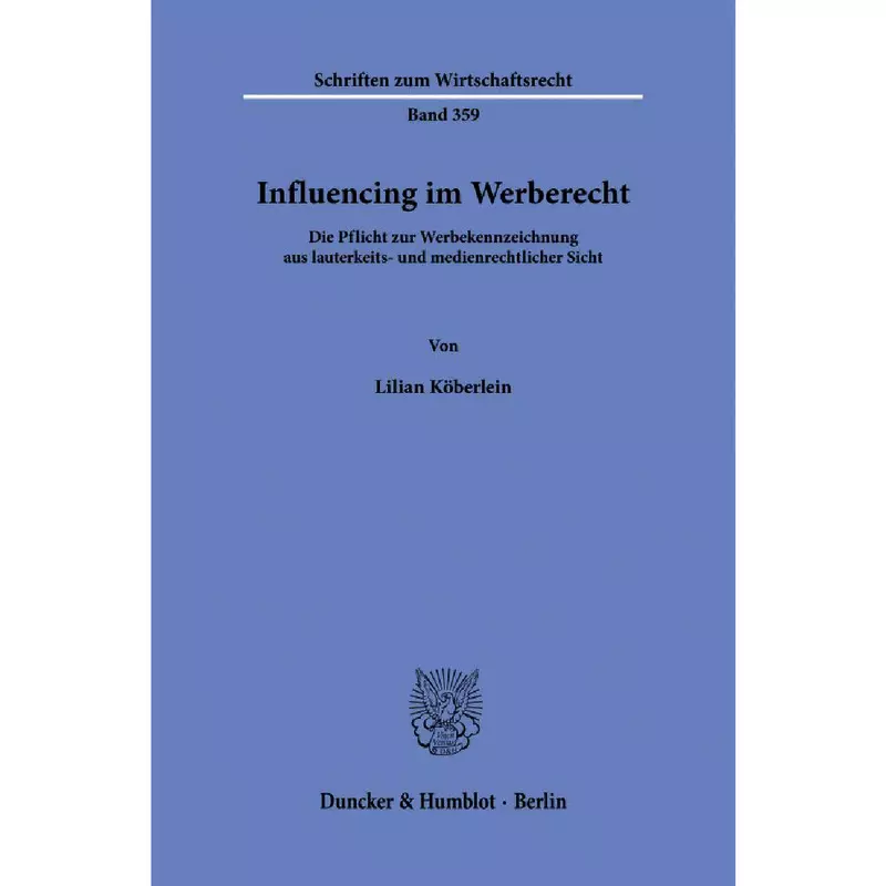 Influencing im Werberecht