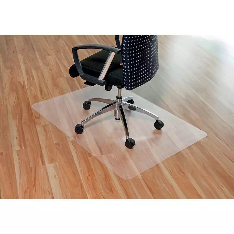 Doppelpack: 2 clear style' Bodenschutzmatten aus Polycarbonat, für Stein- und Parkettböden, transparent, 1.200 x 1.500 mm