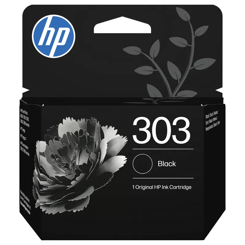 HP 303 Black Original Ink Cartridge Schwarz 200Seiten