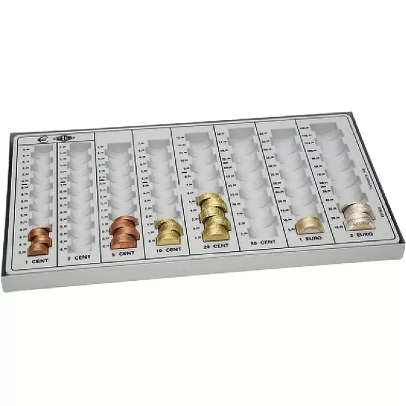 WEDO Geldzählbrett Kompakt 160800037 33,3x18,3x3,1cm lichtgrau