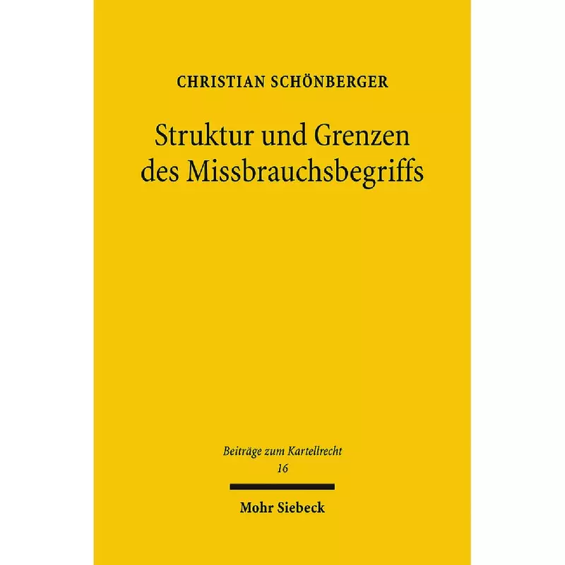 Struktur und Grenzen des Missbrauchsbegriffs