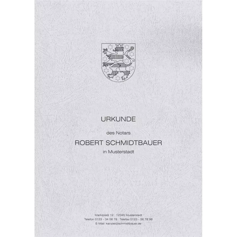 Urkundenumschläge mit Nameneindruck, Design 04